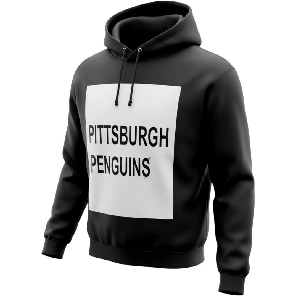 Pittsburgh Penguins Fanatics Black Hoodie Sweatshirt Mens Size Medium New